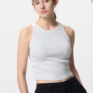 Uniqlo Ribbed Cropped Bra Top